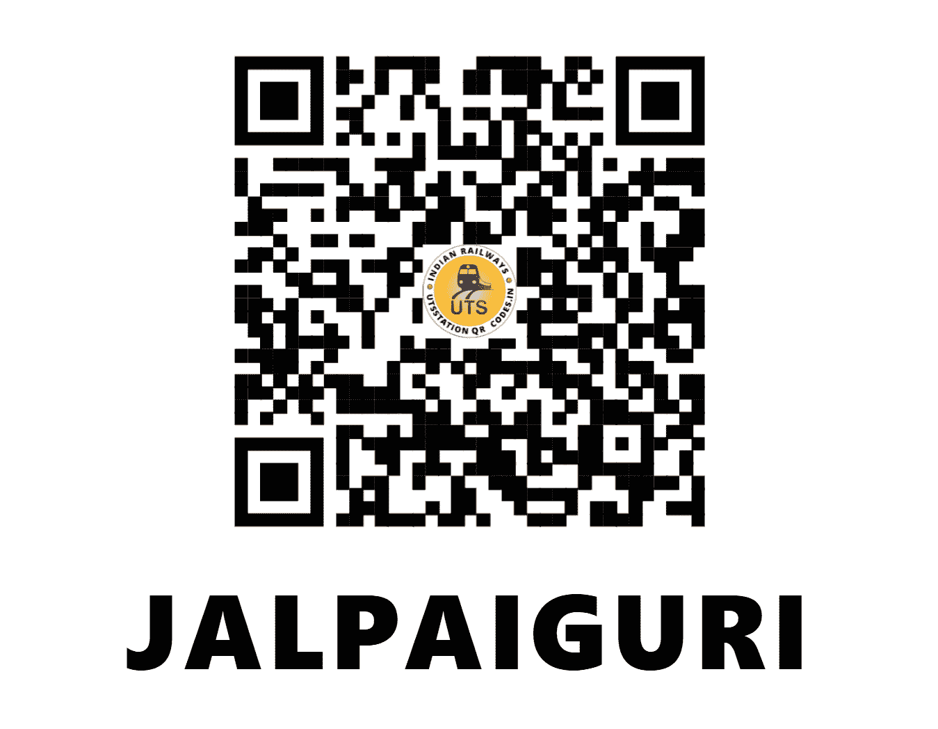 UTS QR Code for JALPAIGURI - JPG - NF (WEST BENGAL)